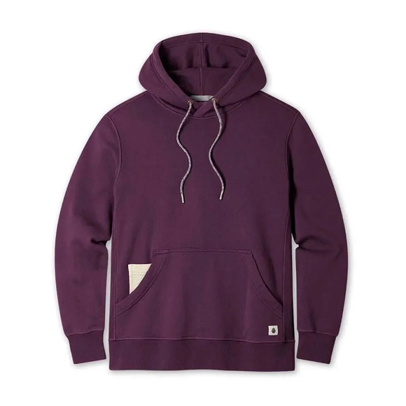 Stio Whitebark French Terry Hoodie Deep Purple Size Large Men’s - Picture 3 of 12